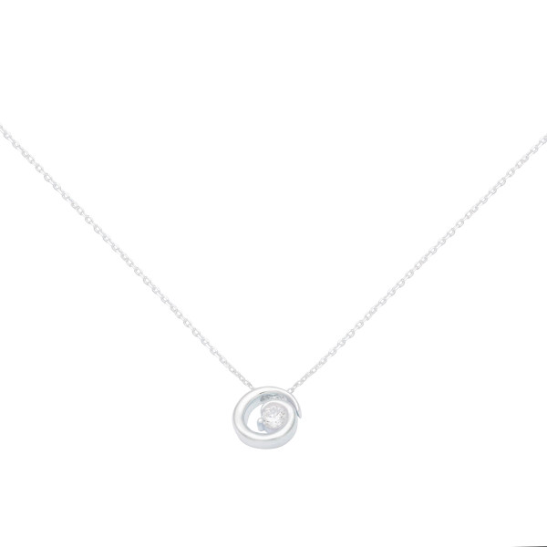 Persona Clear Cubic Zirconia Spiral Necklace